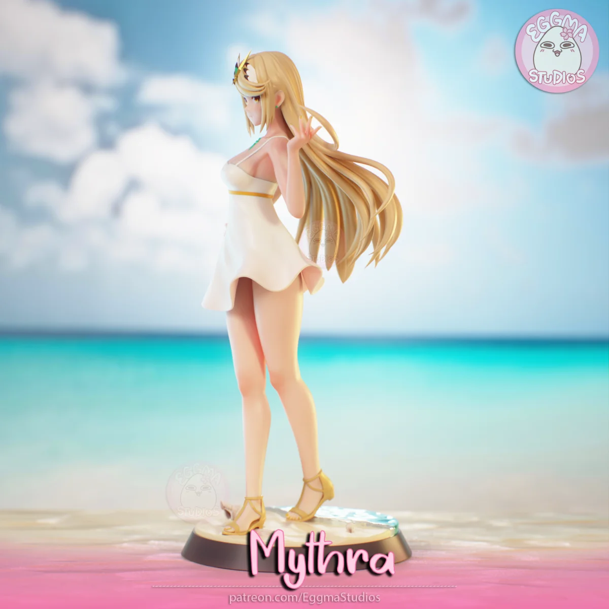 Mythra | Fan Art | 3D Printed Resin Model Garage Kit | *Un-Painted* | EggmaStudios 3