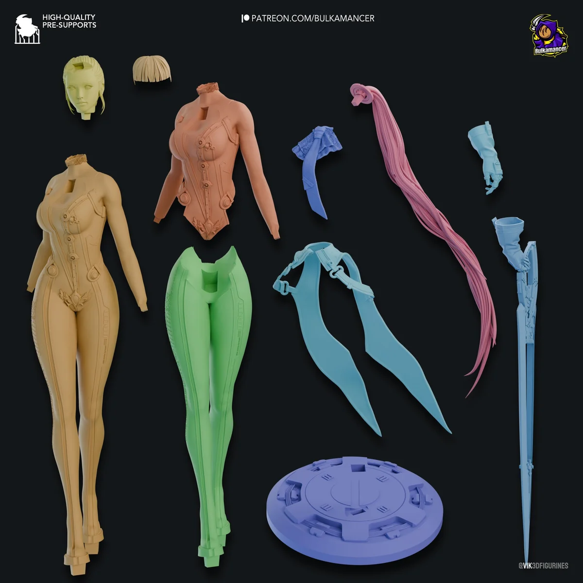 Planetary Defender | Fan Art | 3D Printed Resin Model Garage Kit | *Un-Painted* | Bulkamancer 9