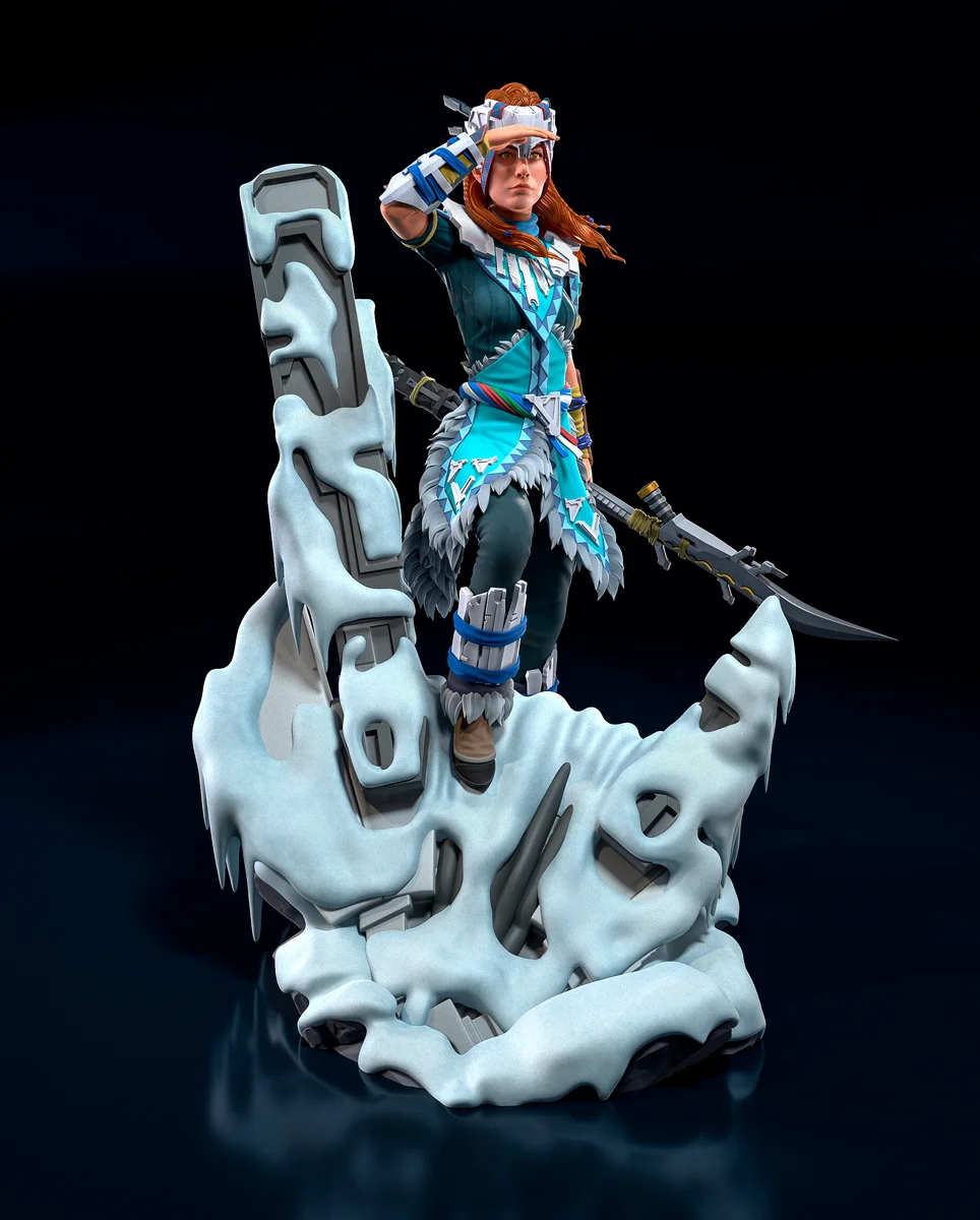 Aloy | Fan Art | 3D Printed Resin Model Garage Kit | *Un-Painted* | H3LL Creator