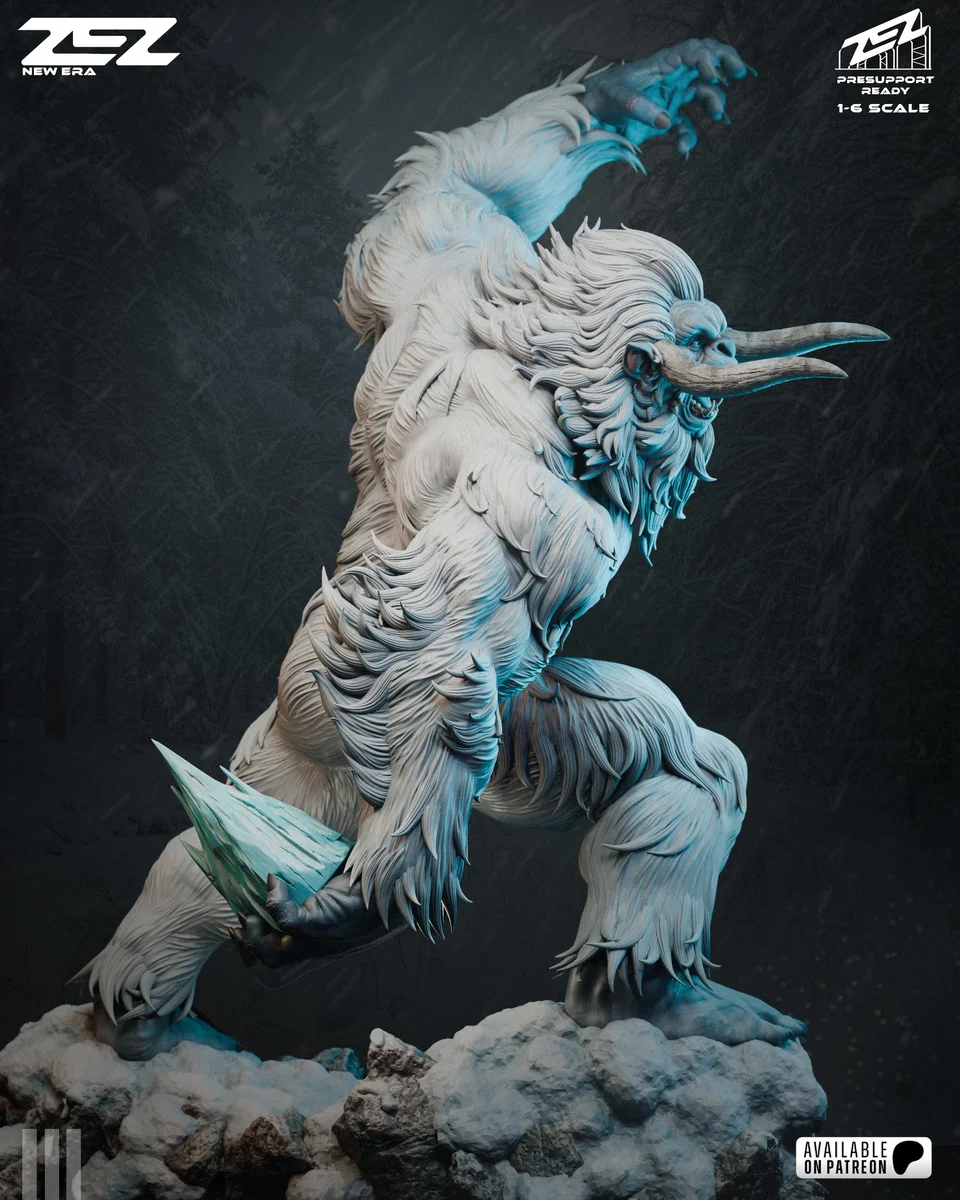 Yeti | Fan Art | 3D Printed Resin Model Garage Kit | *Un-Painted* | ZEZ Studio 4