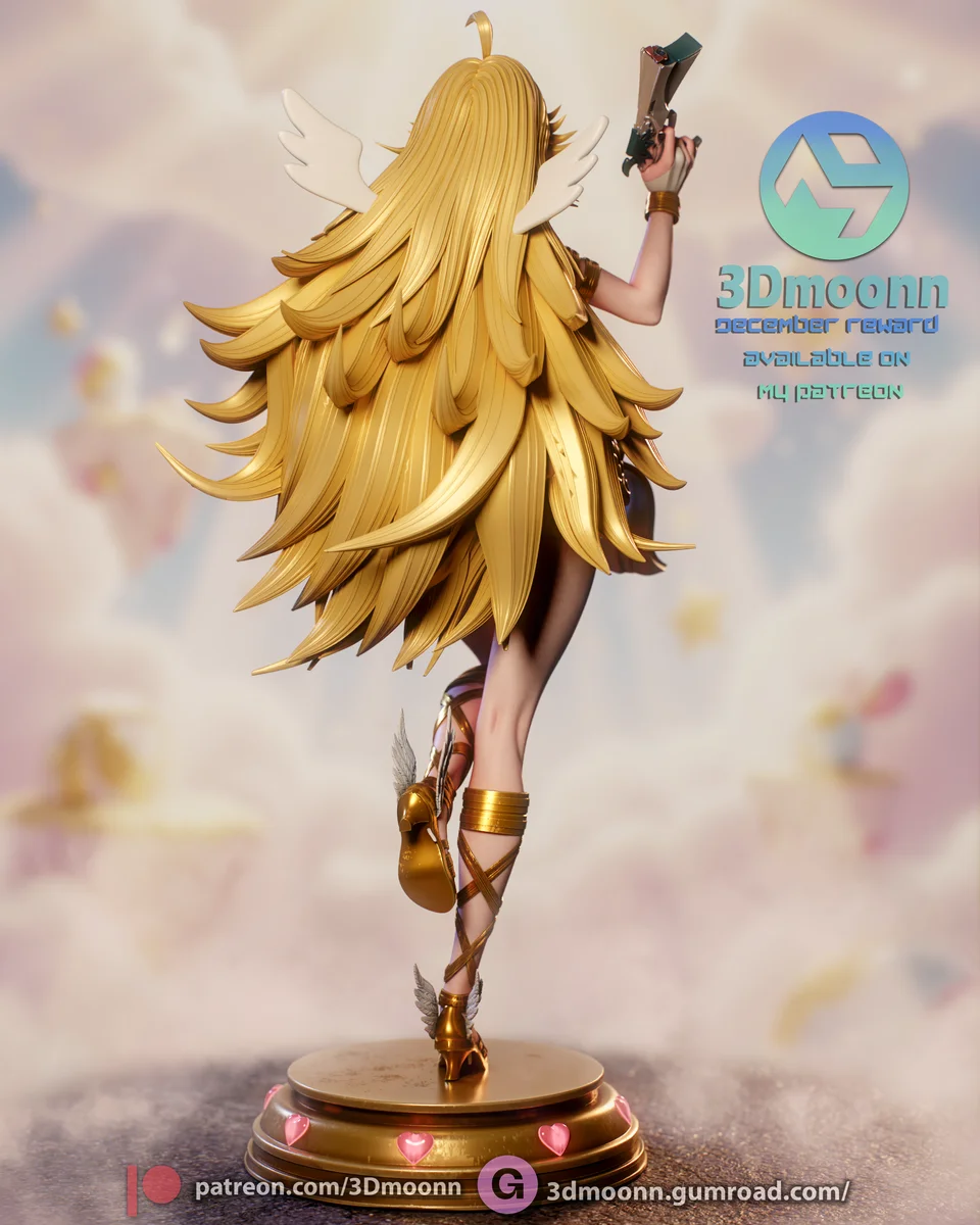 Panty (Panty & Stocking) | Fan Art | 3D Printed Resin Model Garage Kit | *Un-Painted* | 3DMoonn 4