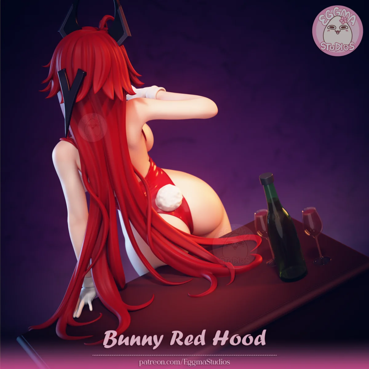 Red Hood - (Bunny) | Fan Art | 3D Printed Resin Model Garage Kit | *Un-Painted* | EggmaStudios 6