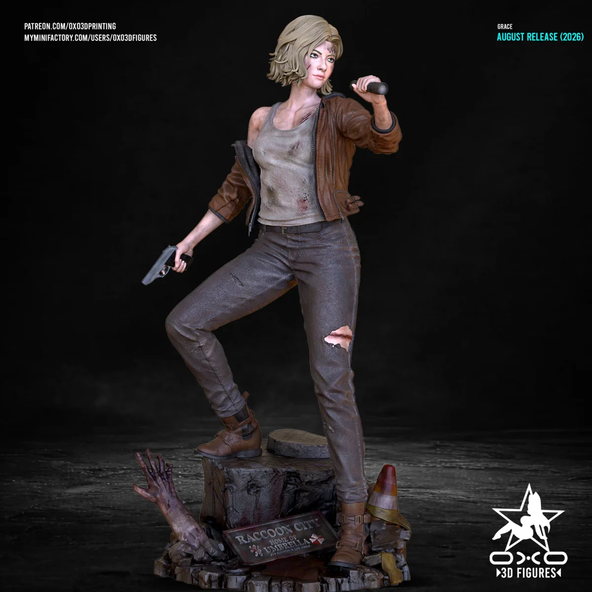 Grace | Fan Art | 3D Printed Resin Model Garage Kit | *Un-Painted* | OXO3D 3