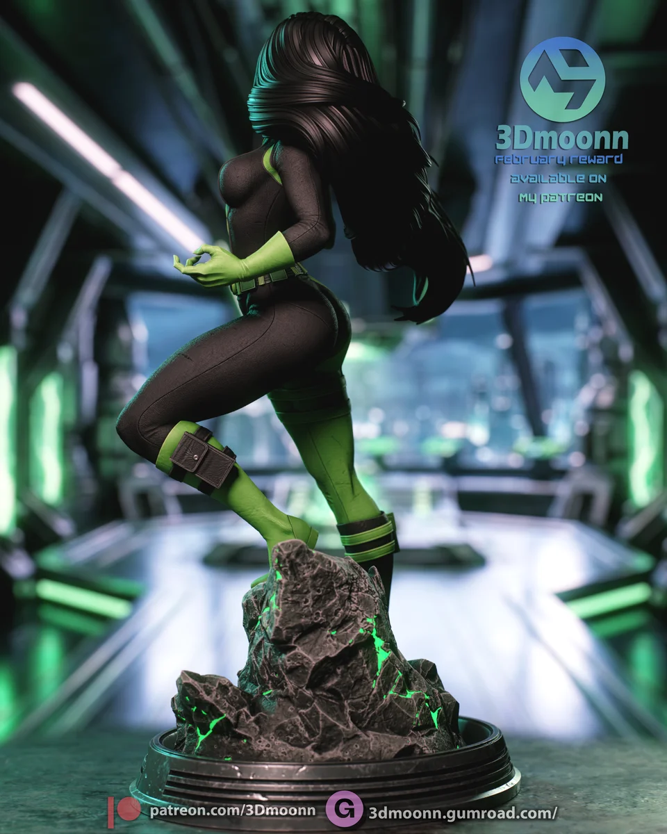 Shego | Fan Art | 3D Printed Resin Model Garage Kit | *Un-Painted* | 3DMoonn 4