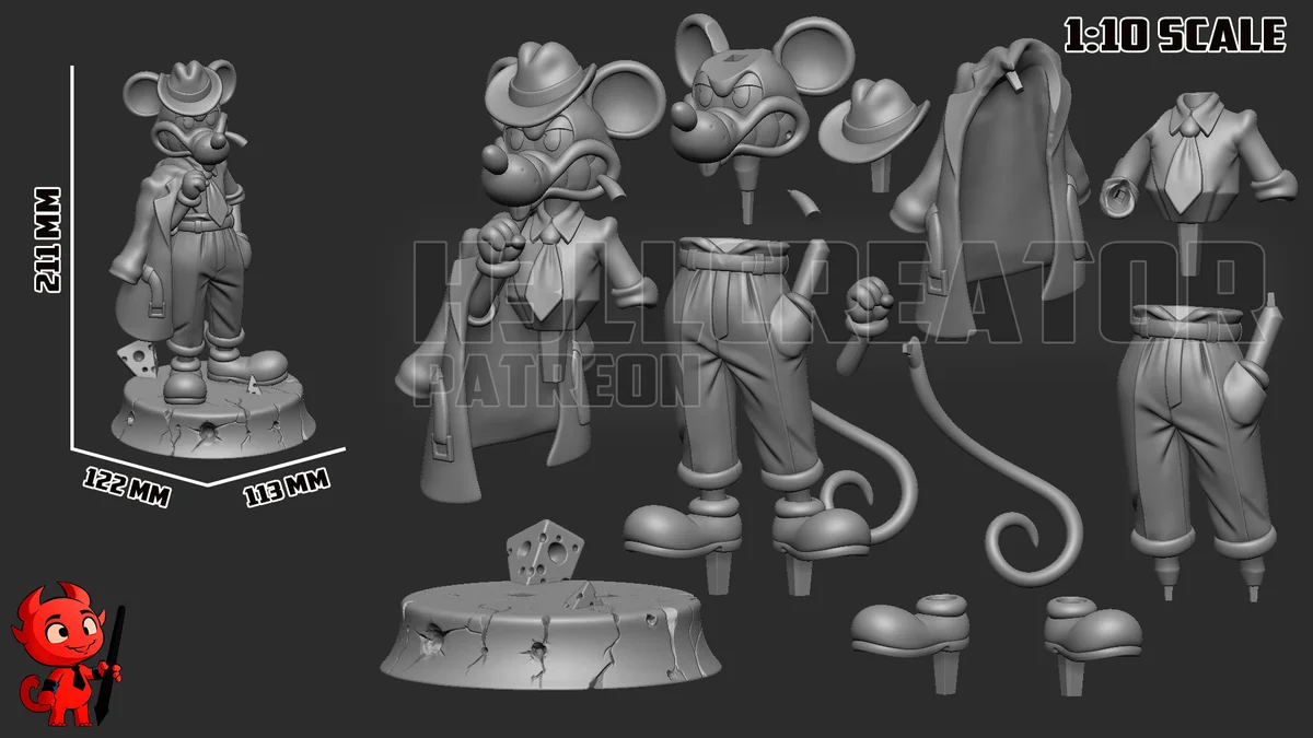 Jack Pepper | Fan Art | 3D Printed Resin Model Garage Kit | *Un-Painted* | H3LL Creator 13