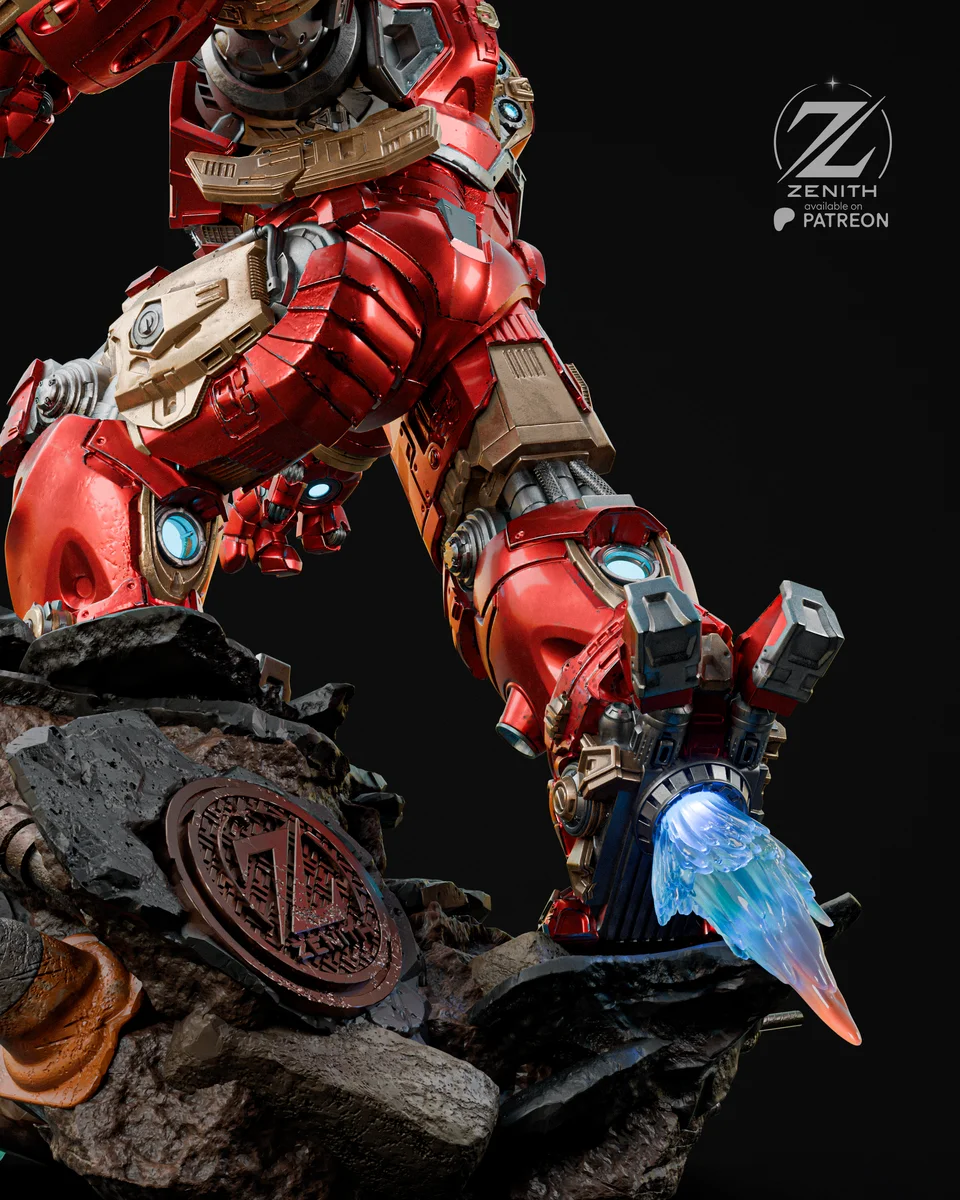 Hulkbuster | Fan Art | 3D Printed Resin Model Garage Kit | *Un-Painted* | Zenith Studios 4