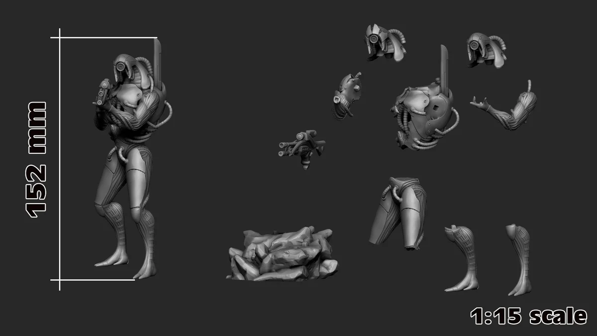 Legion | Fan Art | 3D Printed Resin Model Garage Kit | *Un-Painted* | H3LL Creator 7