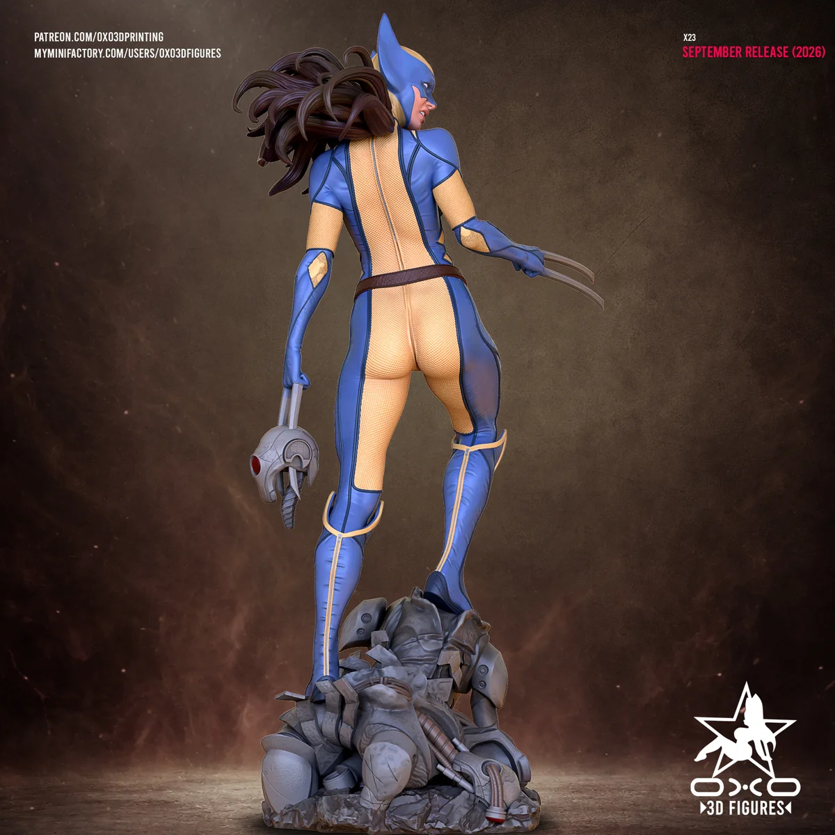 Laura X23 | Fan Art | 3D Printed Resin Model Garage Kit | *Un-Painted* | OXO3D 3