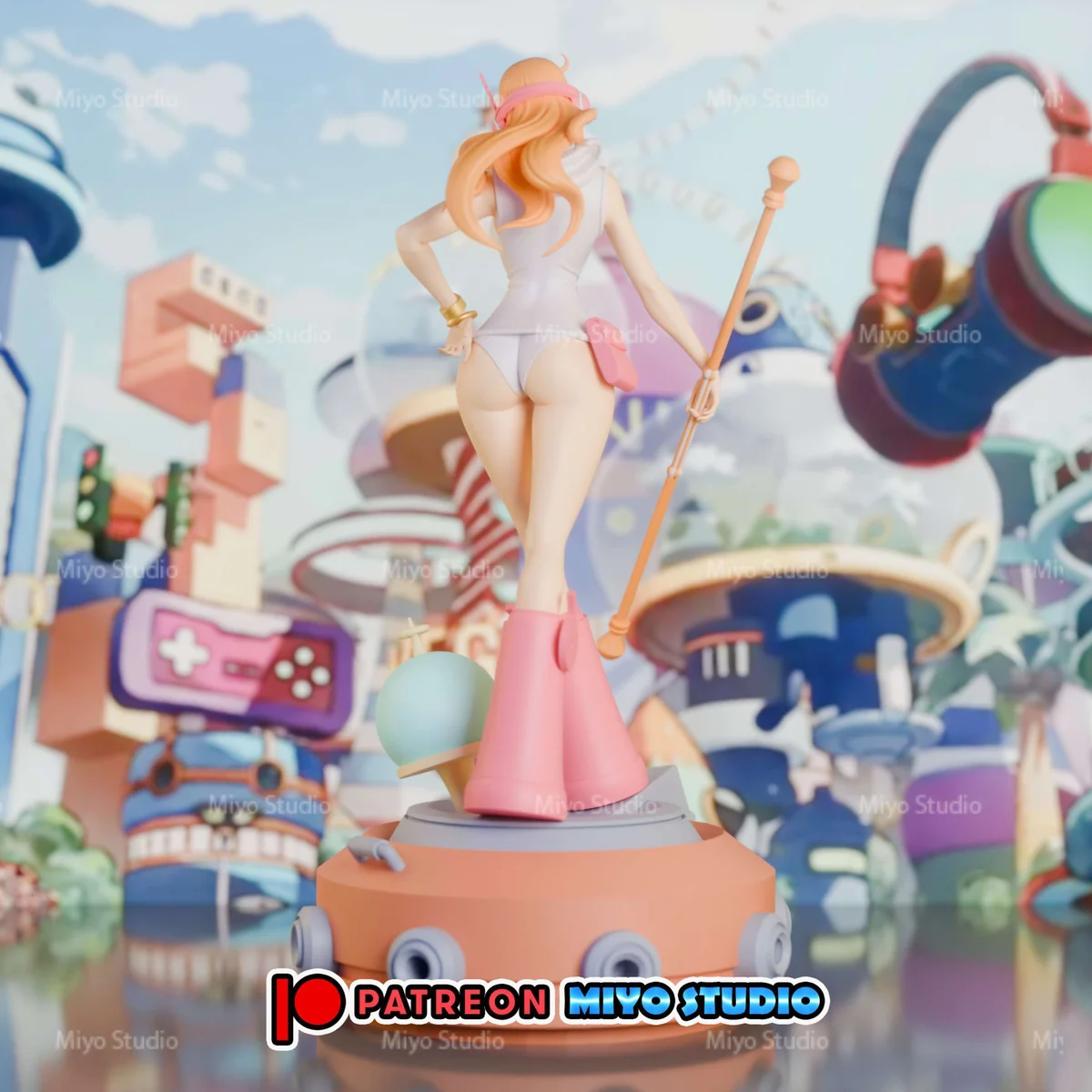 Nami Egghead | Fan Art | 3D Printed Resin Model Garage Kit | *Un-Painted* | MiyoStudio 5