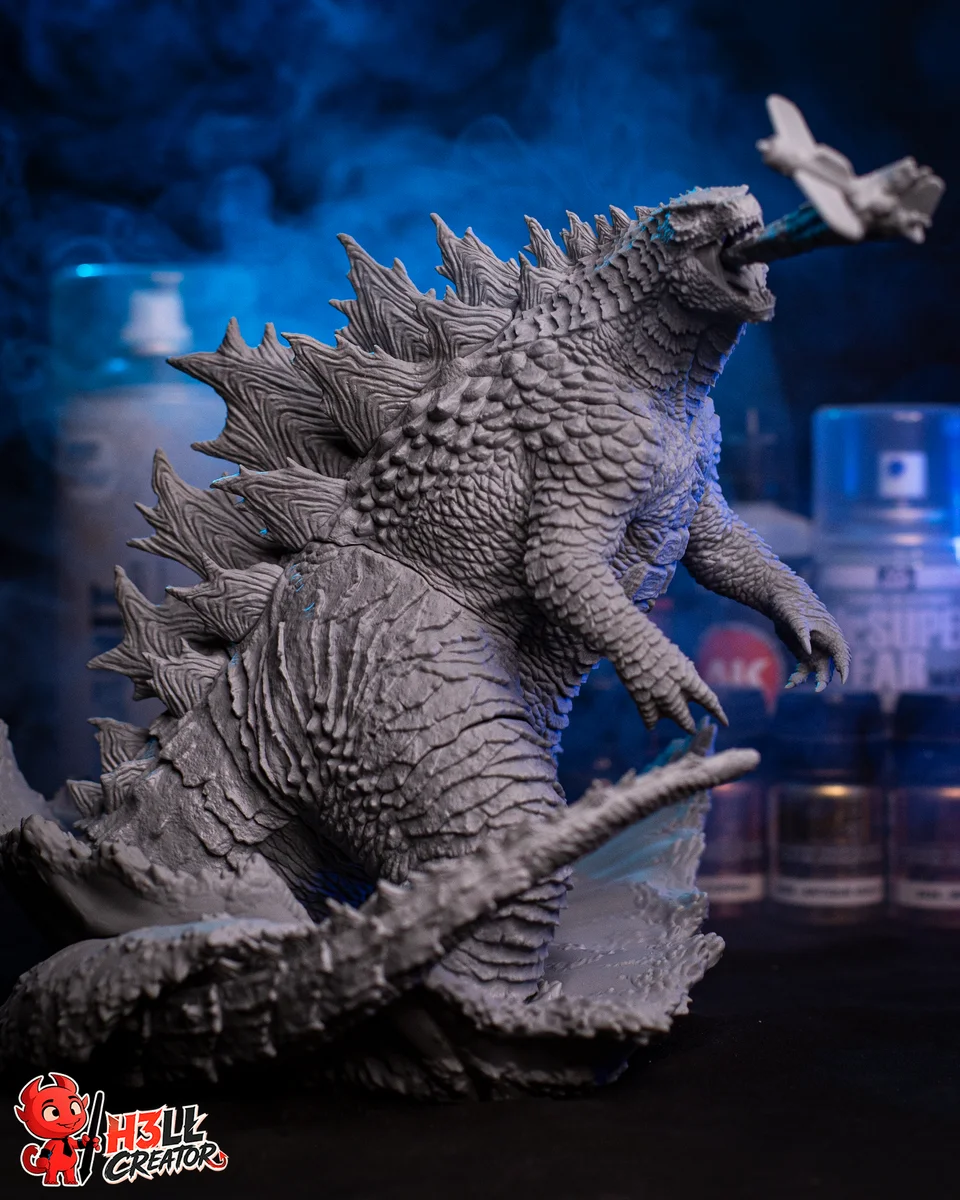 Godzilla | Fan Art | 3D Printed Resin Model Garage Kit | *Un-Painted* | H3LL Creator 10