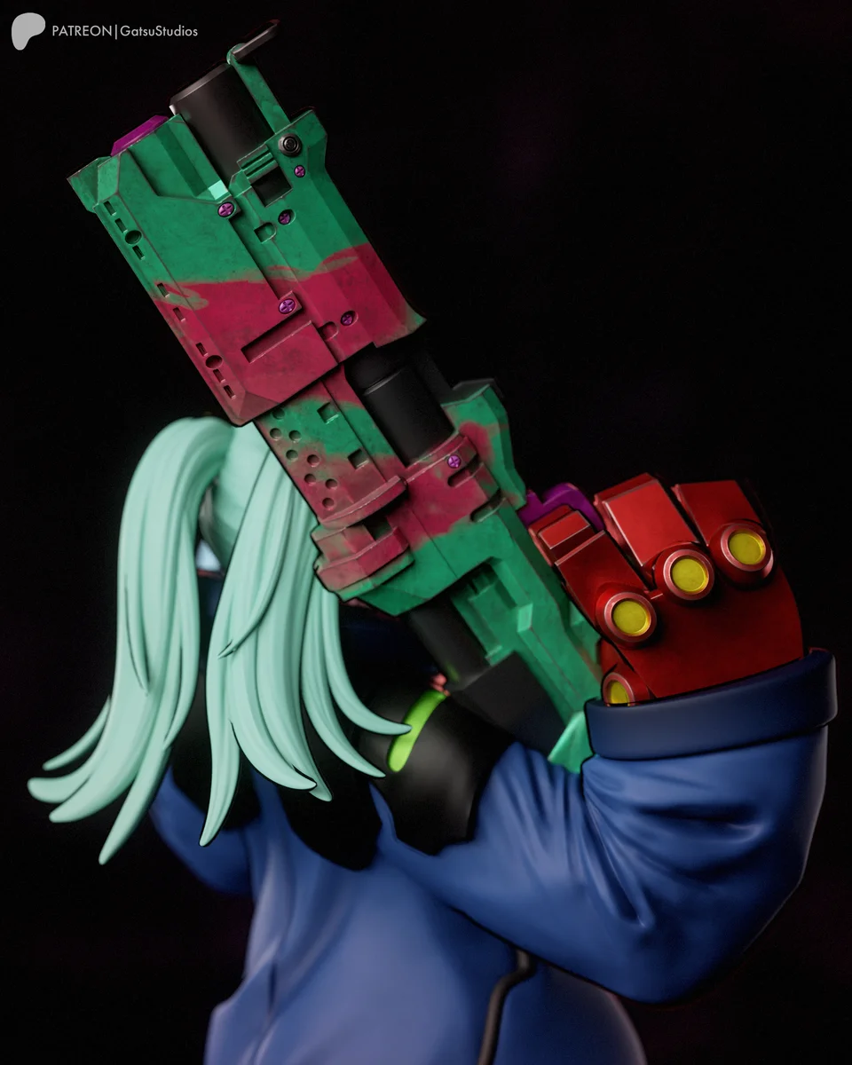 Rebecca | Fan Art | 3D Printed Resin Model Garage Kit | *Un-Painted* | Gatsu Studios 12