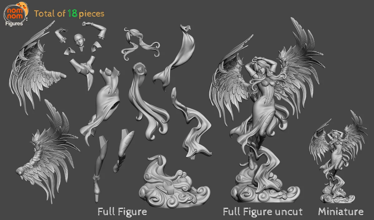 Urd | Fan Art | 3D Printed Resin Model Garage Kit | *Un-Painted* | Nomnom 7