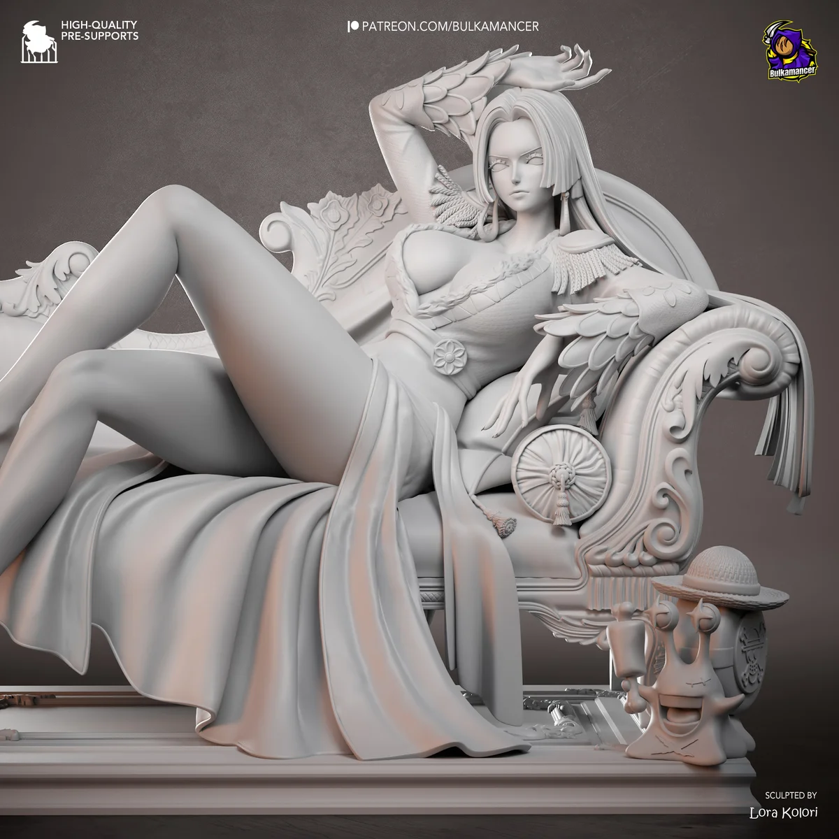 Boa Hancock | Fan Art | 3D Printed Resin Model Garage Kit | *Un-Painted* | Bulkamancer 18