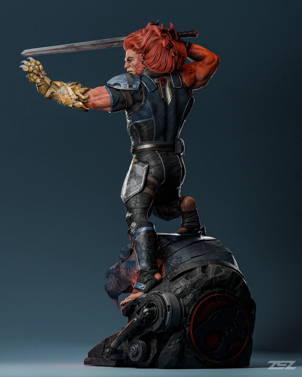 Lion-O | Fan Art | 3D Printed Resin Model Garage Kit | *Un-Painted* | ZEZ Studio 6