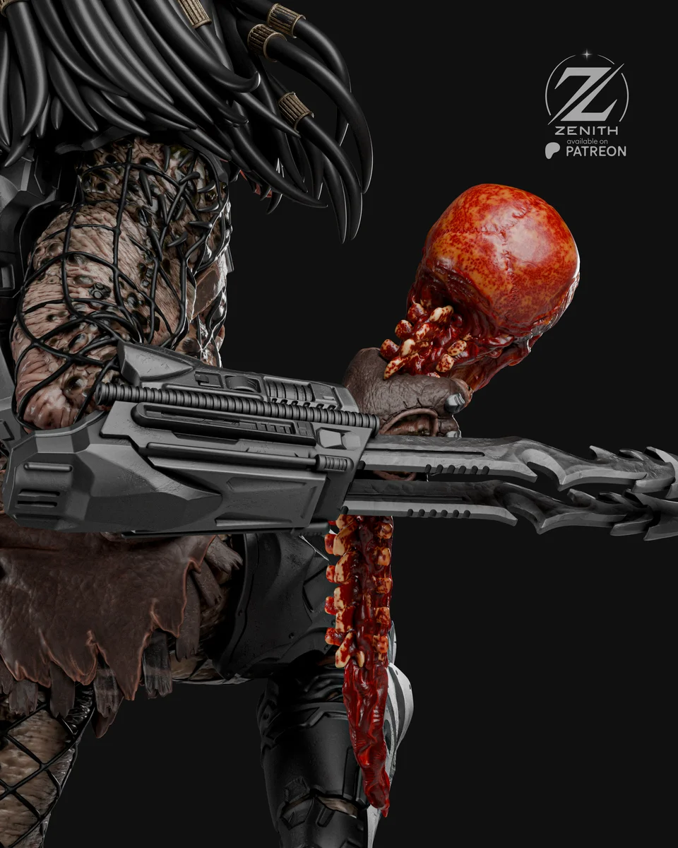 Predator | Fan Art | 3D Printed Resin Model Garage Kit | *Un-Painted* | Zenith Studios 7