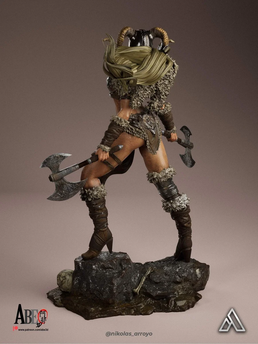 Ragna Stormborn | Fan Art | 3D Printed Resin Model Garage Kit | *Un-Painted* | Abe3D 8