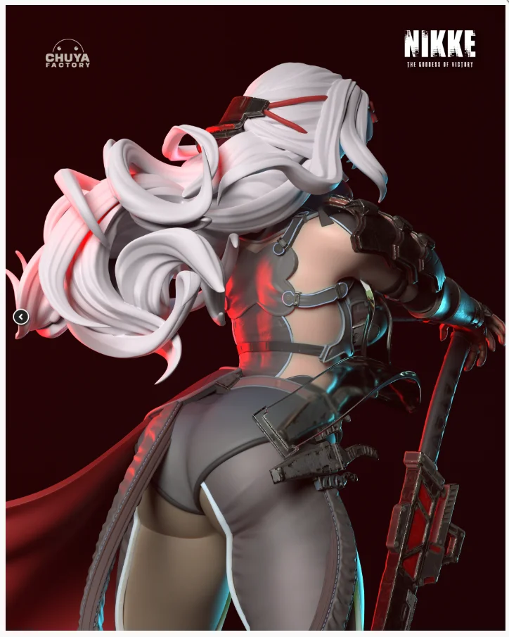 Scarlet | Fan Art | 3D Printed Resin Model Garage Kit | *Un-Painted* | Chuya Factory 5