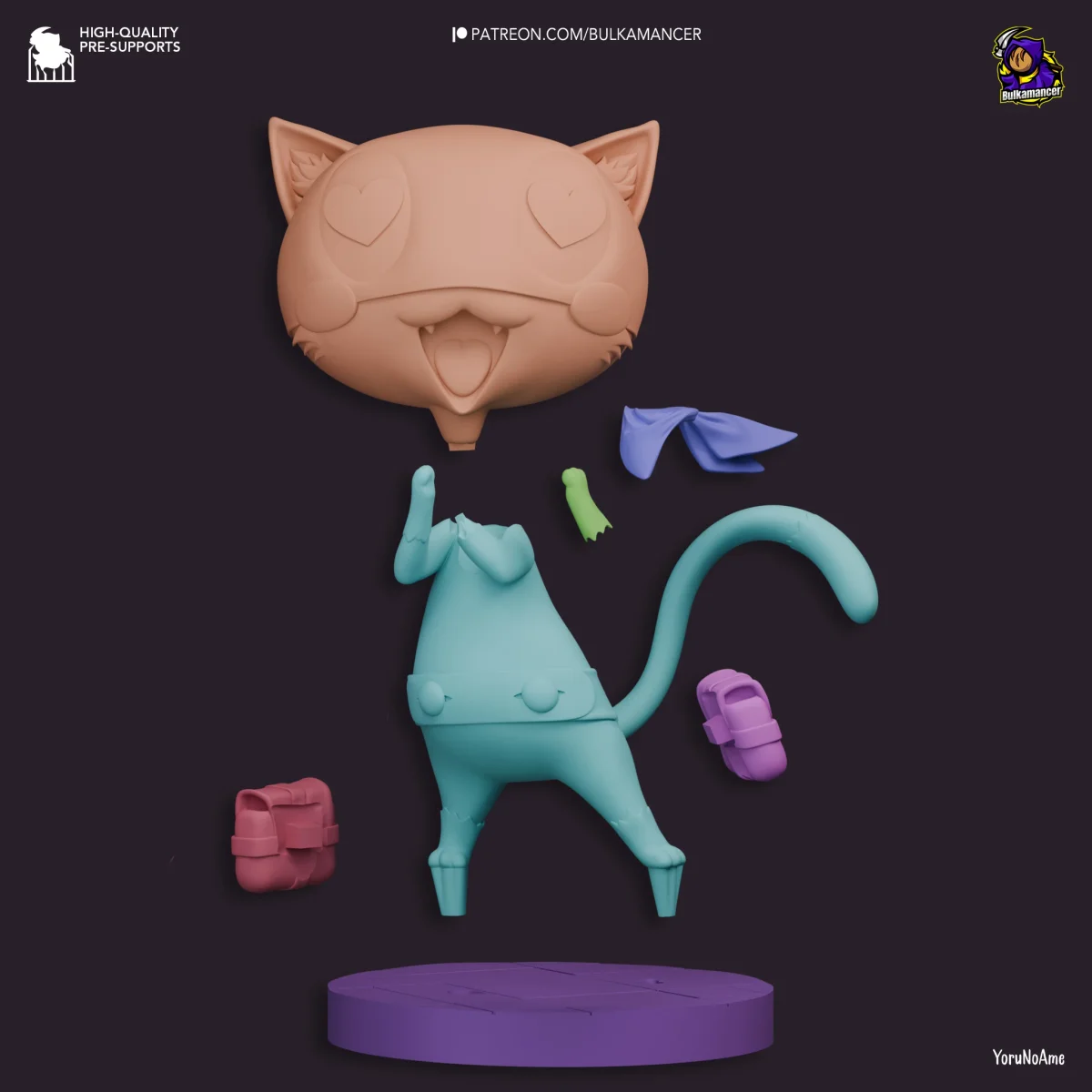Morgana | Fan Art | 3D Printed Resin Model Garage Kit | *Un-Painted* | Bulkamancer 3