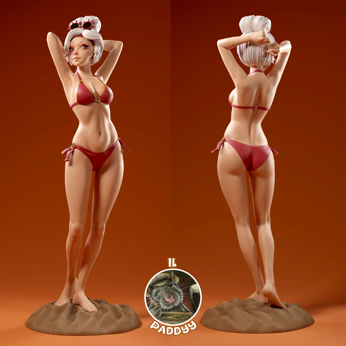 Beach Engineer | Fan Art | 3D Printed Resin Model Garage Kit | *Un-Painted* | Il Paddyy 2