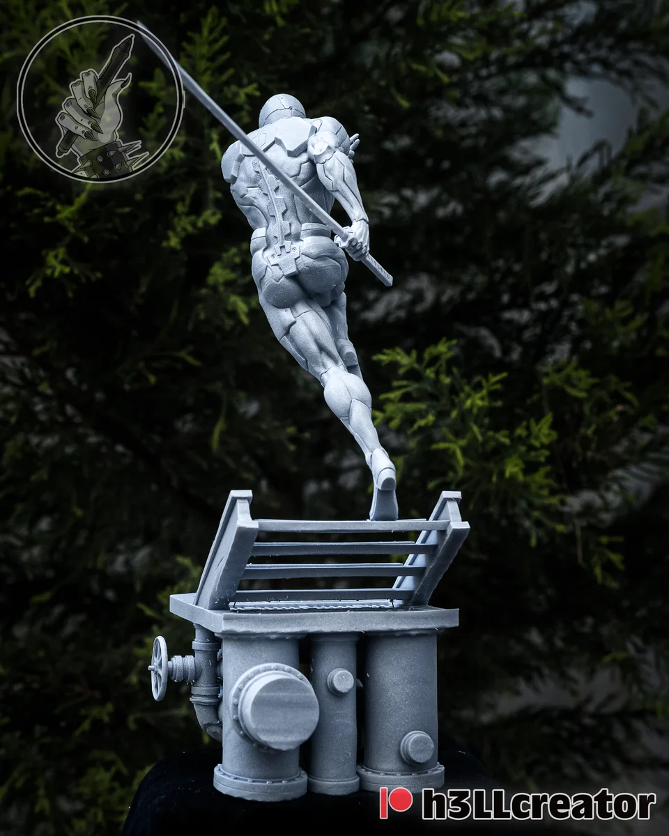 Gray Fox | Fan Art | 3D Printed Resin Model Garage Kit | *Un-Painted* | H3LL Creator 6
