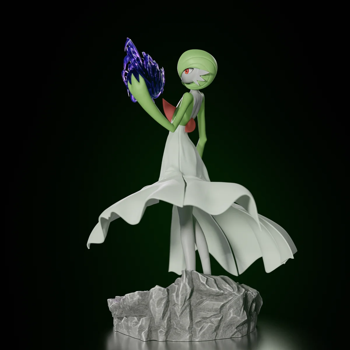 Gardevoir | Fan Art | 3D Printed Resin Model Garage Kit | *Un-Painted* | Inari Figure 4