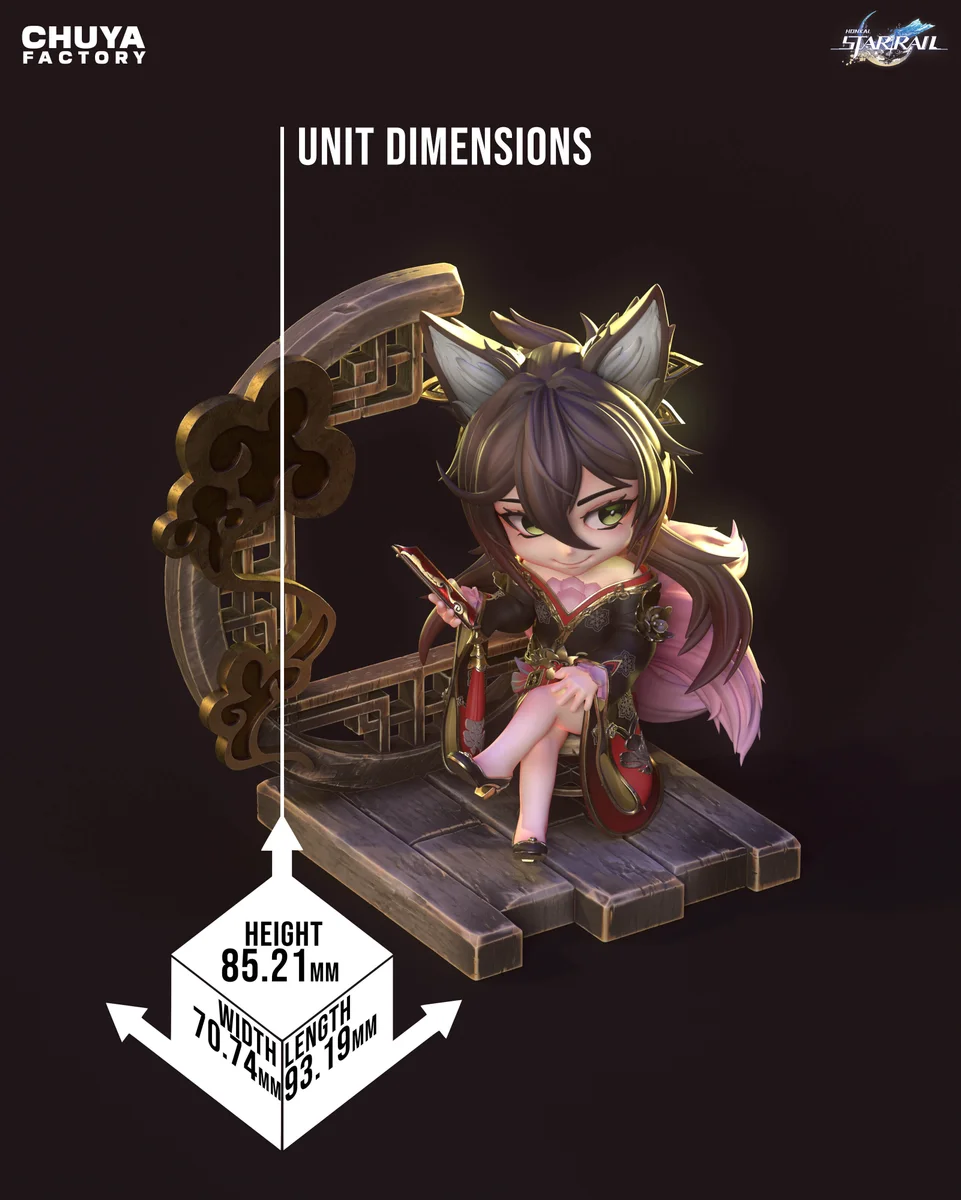Chibi Tingyun | Fan Art | 3D Printed Resin Model Garage Kit | *Un-Painted* | Chuya Factory 12