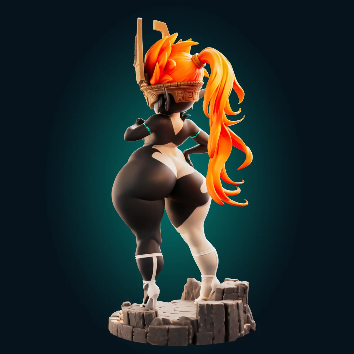 Midna Ultra Chubby | Fan Art | 3D Printed Resin Model Garage Kit | *Un-Painted* | Officer Rhu 8
