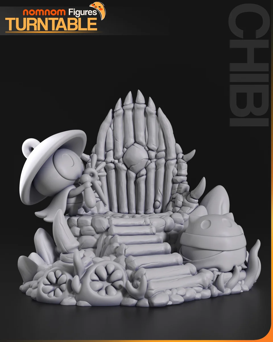 Chibi Sherma | Fan Art | 3D Printed Resin Model Garage Kit | *Un-Painted* | Nomnom 3