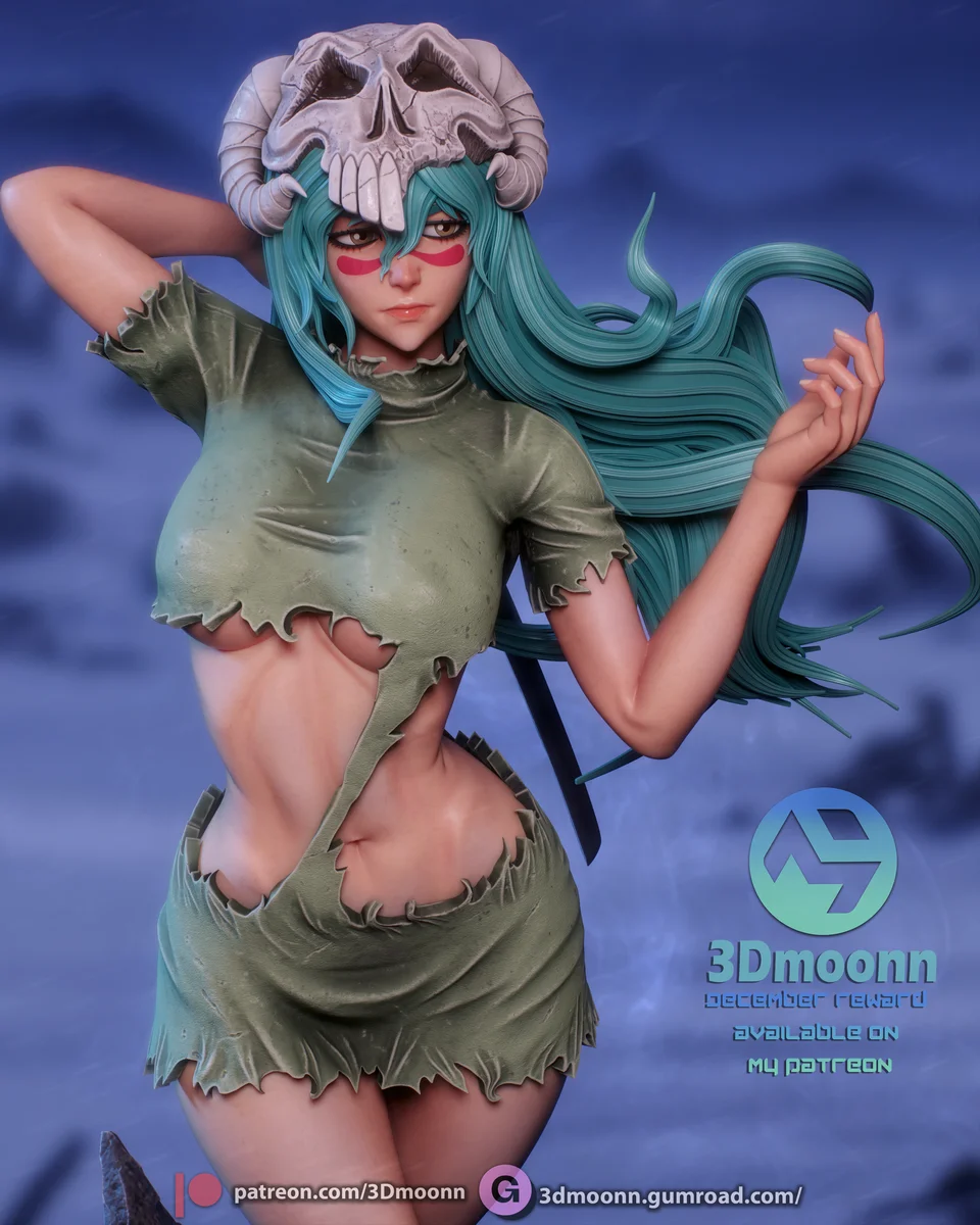 Nelliel Tu | Fan Art | 3D Printed Resin Model Garage Kit | *Un-Painted* | 3DMoonn 5