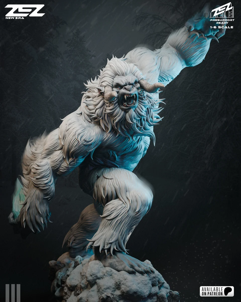 Yeti | Fan Art | 3D Printed Resin Model Garage Kit | *Un-Painted* | ZEZ Studio 3