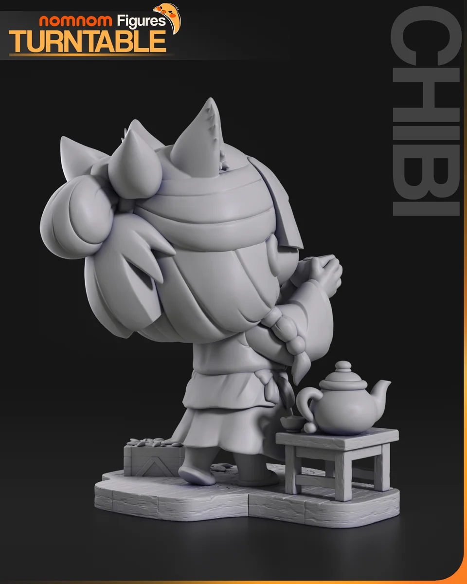 Chibi Maomao | Fan Art | 3D Printed Resin Model Garage Kit | *Un-Painted* | Nomnom 9