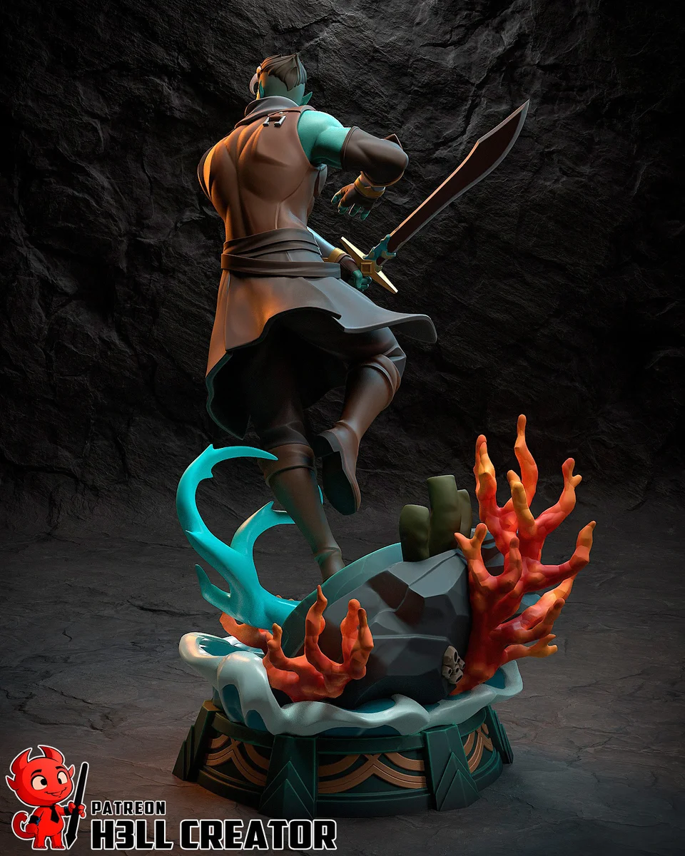 Fjord | Fan Art | 3D Printed Resin Model Garage Kit | *Un-Painted* | H3LL Creator 10