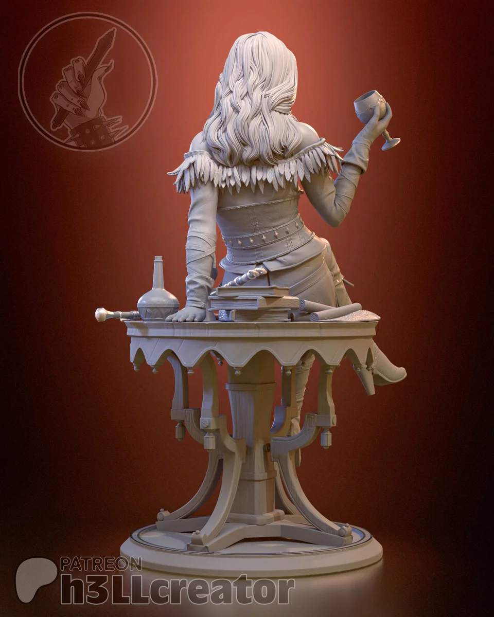 Yennefer of Vengerberg | Fan Art | 3D Printed Resin Model Garage Kit | *Un-Painted* | H3LL Creator 10