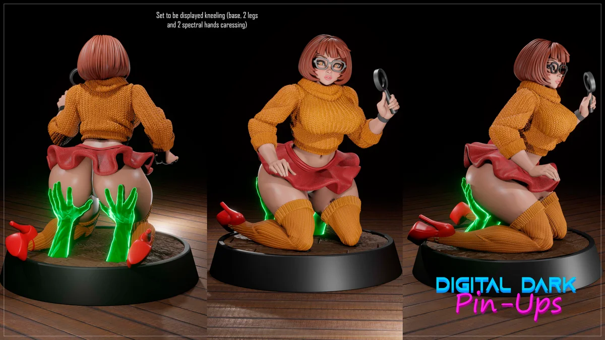 Velma v2 | Fan Art | 3D Printed Resin Model Garage Kit | *Un-Painted* | Digital Dark 9