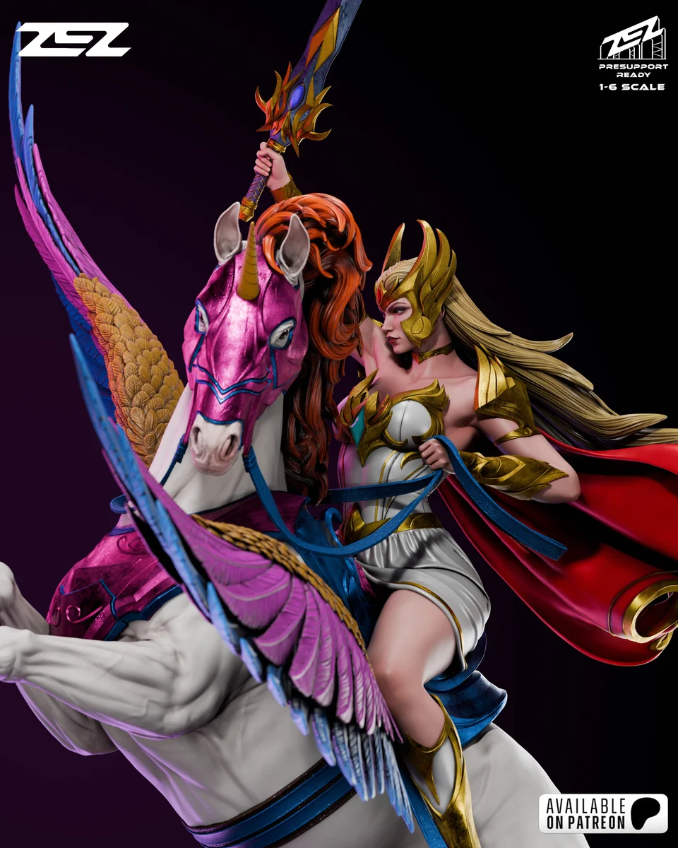 She-Ra | Fan Art | 3D Printed Resin Model Garage Kit | *Un-Painted* | ZEZ Studio 6