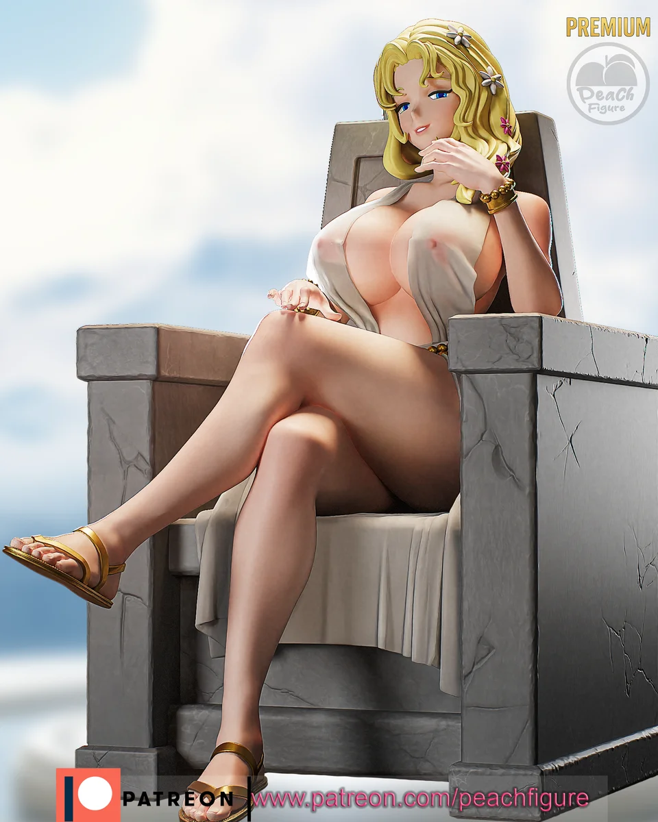 Aphrodite | Fan Art | 3D Printed Resin Model Garage Kit | *Un-Painted* | Peach Figure 3
