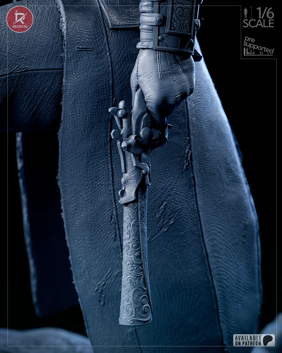 The Hunter | Fan Art | 3D Printed Resin Model Garage Kit | *Un-Painted* | Rechtag 26