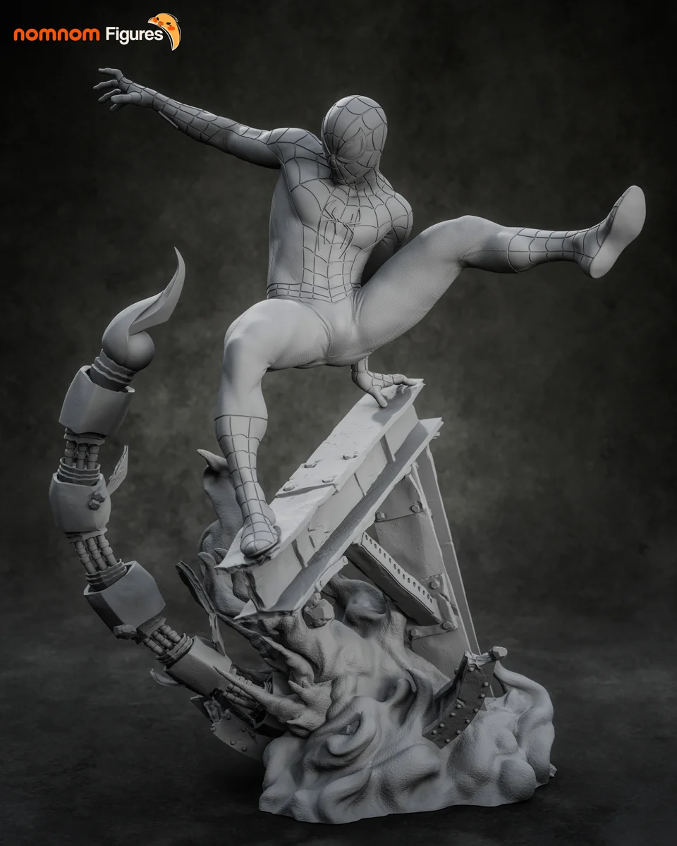 Spiderman | Fan Art | 3D Printed Resin Model Garage Kit | *Un-Painted* | Nomnom 11