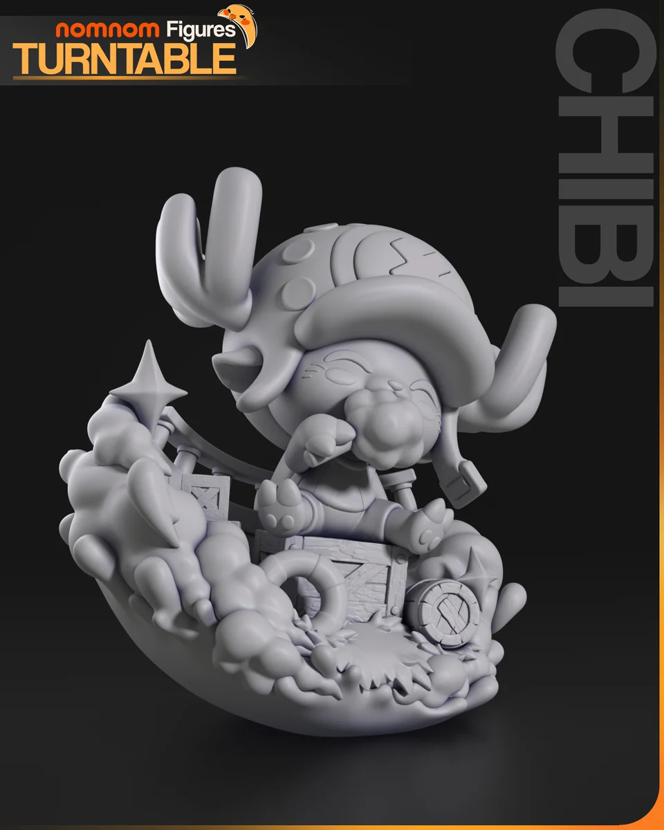 Chibi - Tony Tony Chopper | Fan Art | 3D Printed Resin Model Garage Kit | *Un-Painted* | Nomnom 4