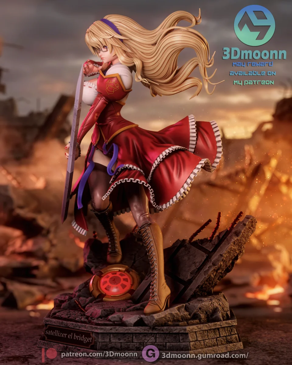 Satellizer L Bridget | Fan Art | 3D Printed Resin Model Garage Kit | *Un-Painted* | 3DMoonn 7