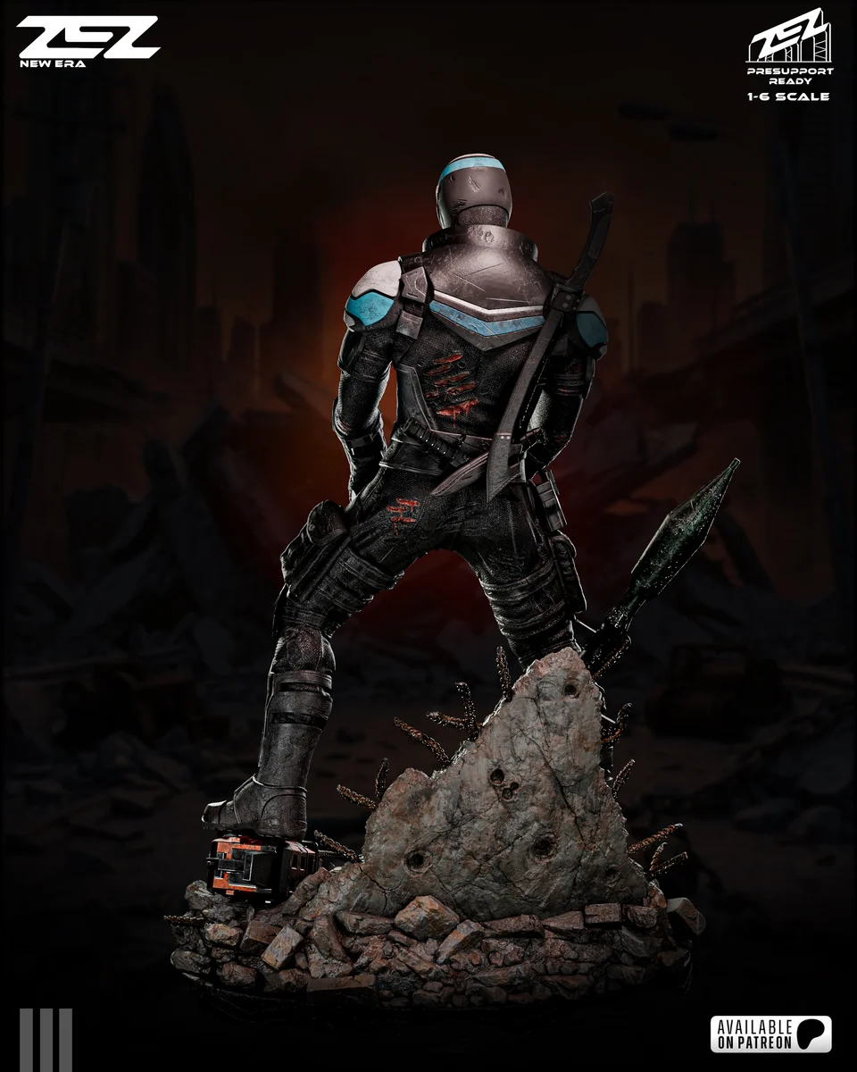 Vigilante | Fan Art | 3D Printed Resin Model Garage Kit | *Un-Painted* | ZEZ Studio 4