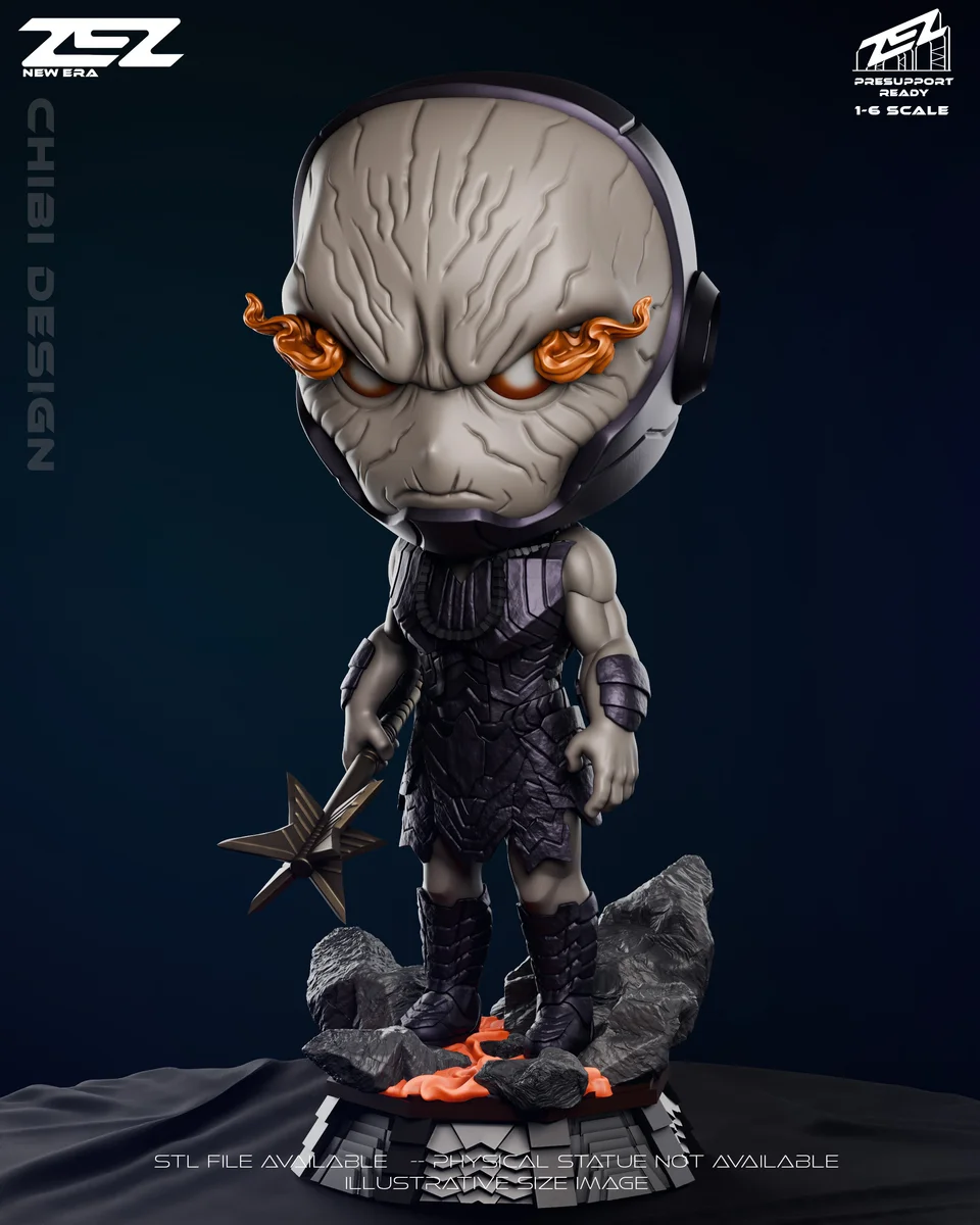 Chibi Darkseid | Fan Art | 3D Printed Resin Model Garage Kit | *Un-Painted* | ZEZ Studio 6
