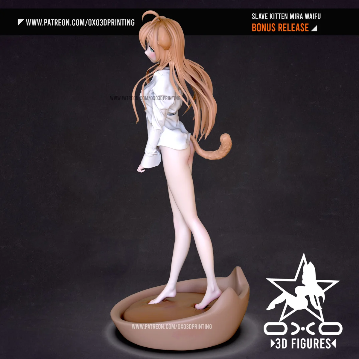 Slave Kitten Mira | Fan Art | 3D Printed Resin Model Garage Kit | *Un-Painted* | OXO3D 4