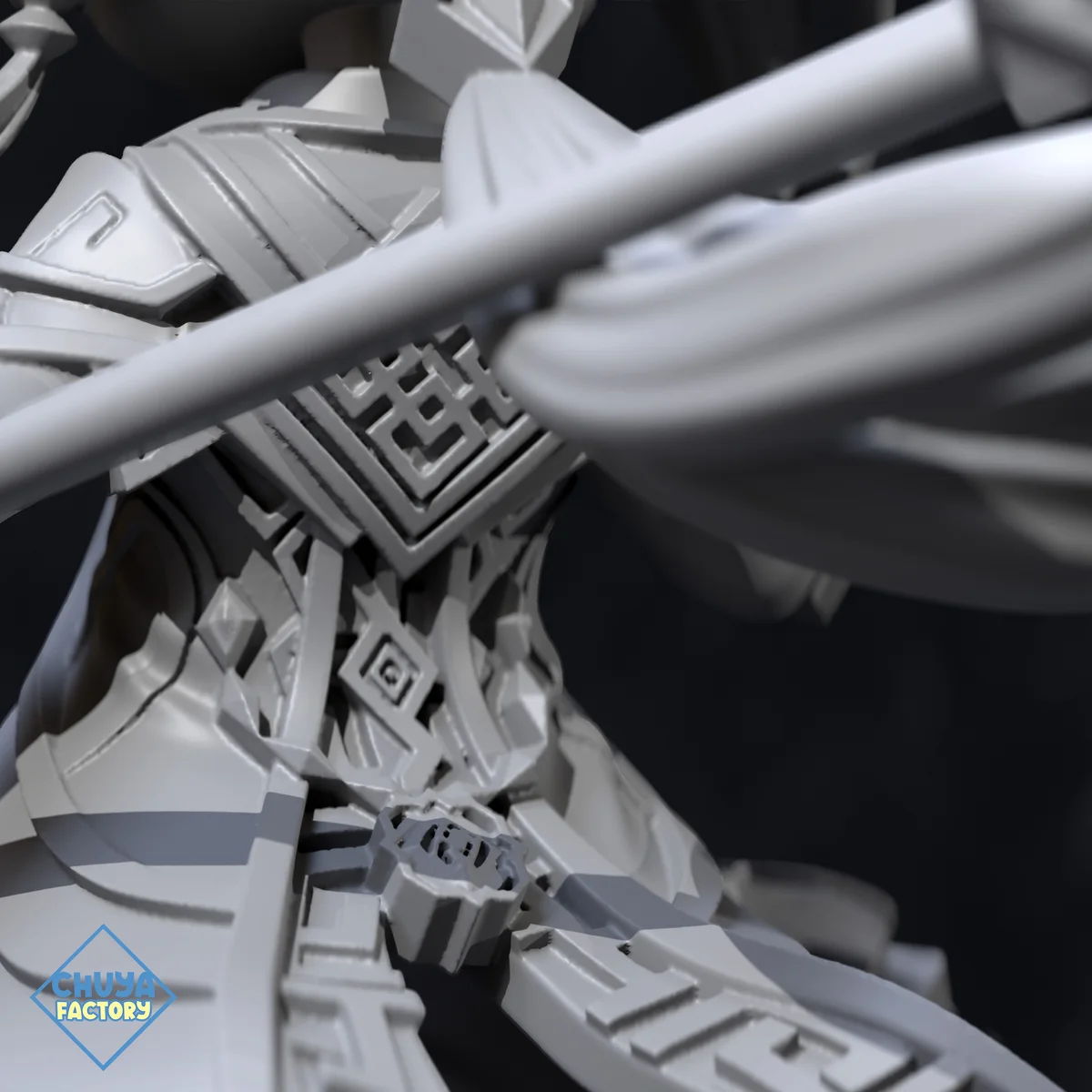 Chibi Zhongli | Fan Art | 3D Printed Resin Model Garage Kit | *Un-Painted* | Chuya Factory 3