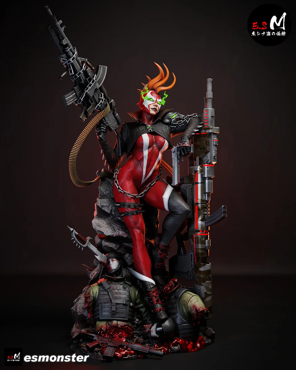 SheSpawn | Fan Art | 3D Printed Resin Model Garage Kit | *Un-Painted* | ES Monster 8