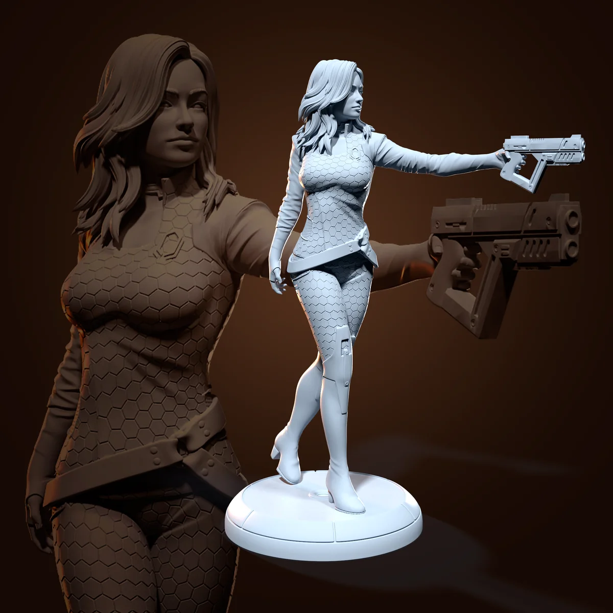 Miranda Lawson | Fan Art | 3D Printed Resin Model Garage Kit | *Un-Painted* | H3LL Creator 3