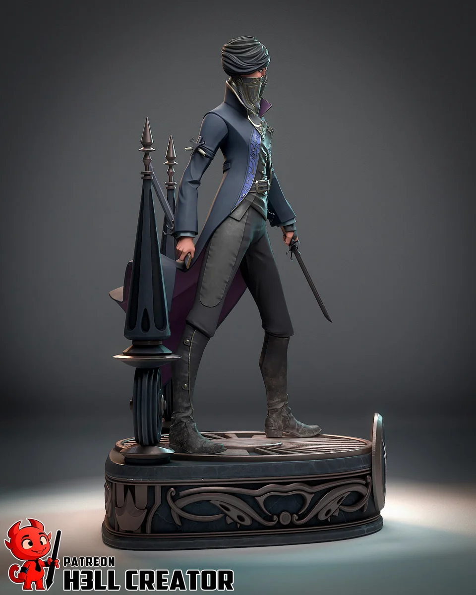 Emily | Fan Art | 3D Printed Resin Model Garage Kit | *Un-Painted* | H3LL Creator 7