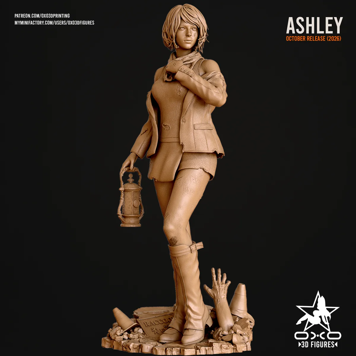 Ashley Graham | Fan Art | 3D Printed Resin Model Garage Kit | *Un-Painted* | OXO3D 7