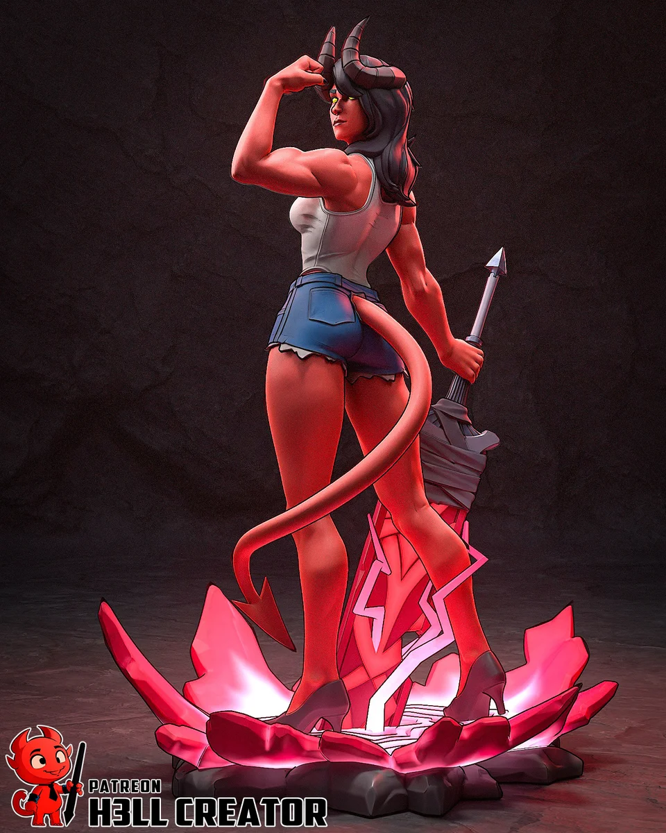Malevola | Fan Art | 3D Printed Resin Model Garage Kit | *Un-Painted* | H3LL Creator 4