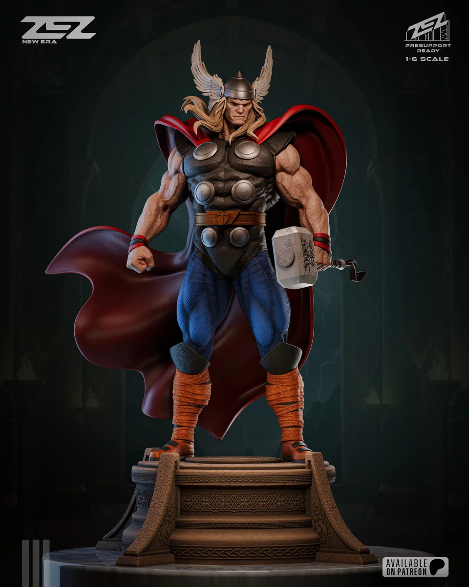 Thor Museum | Fan Art | 3D Printed Resin Model Garage Kit | *Un-Painted* | ZEZ Studio